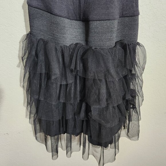 Miley Cyrus & Max Azria Tank Dress Womens Medium Sleeveless Tulle Ruffle Skirt B - Picture 2 of 9